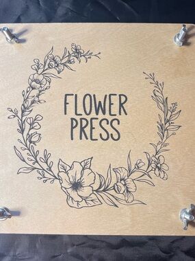 Flower Press Wooden Herb & Floral Presser - Natural